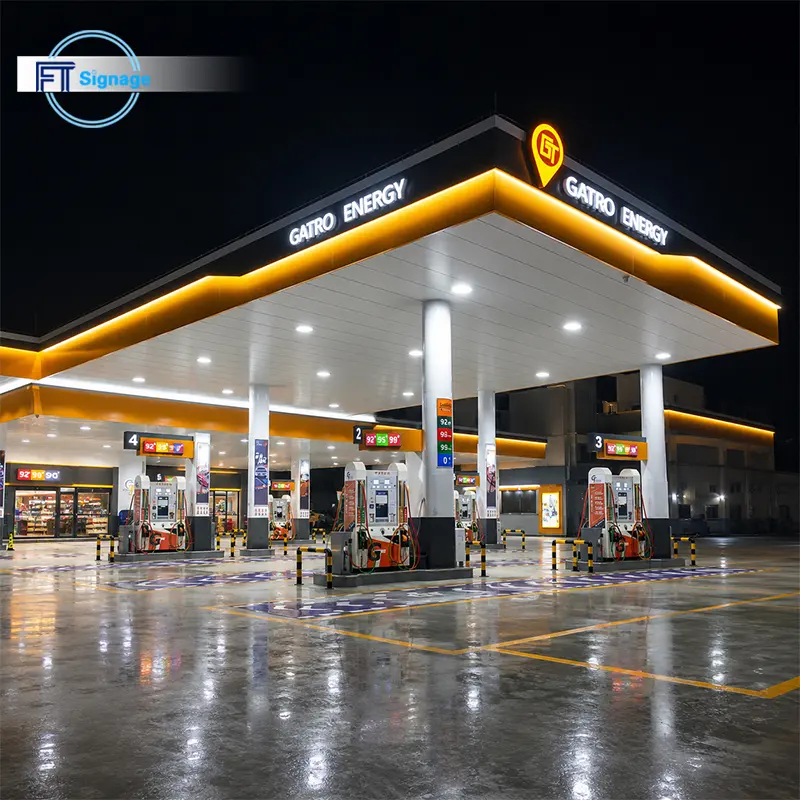 GasFuel Station Canopy Sign - 5