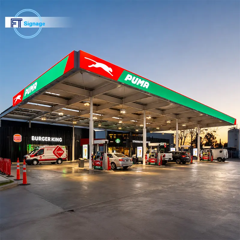 GasFuel Station Canopy Sign - 6