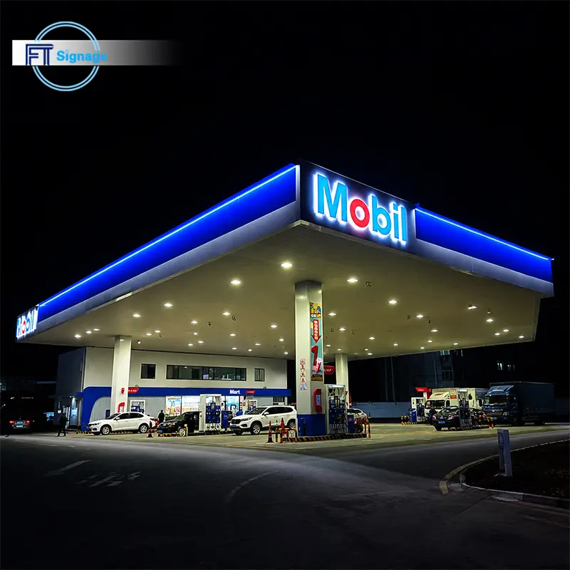 GasFuel Station Canopy Sign