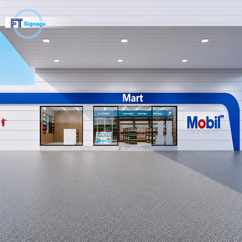GasFuel Station Canopy Sign - 2