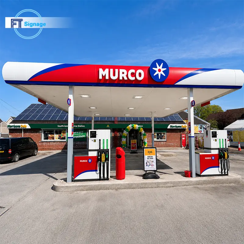 GasFuel Station Canopy Sign - 6