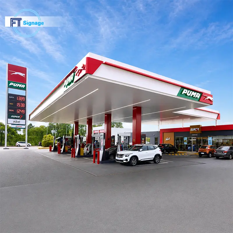 GasFuel Station Canopy Sign