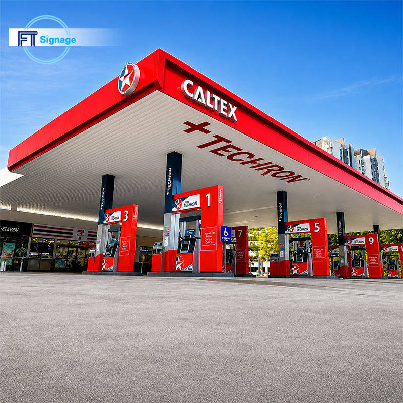 GasFuel Station Canopy Sign - 2