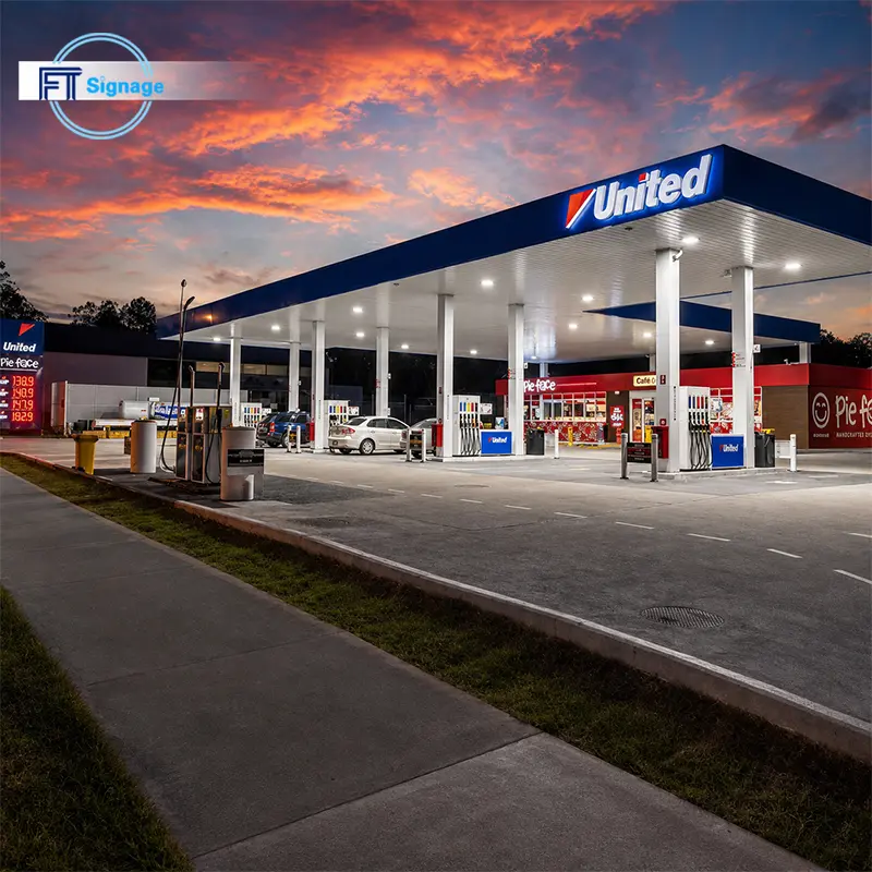 GasFuel Station Canopy Sign - 2