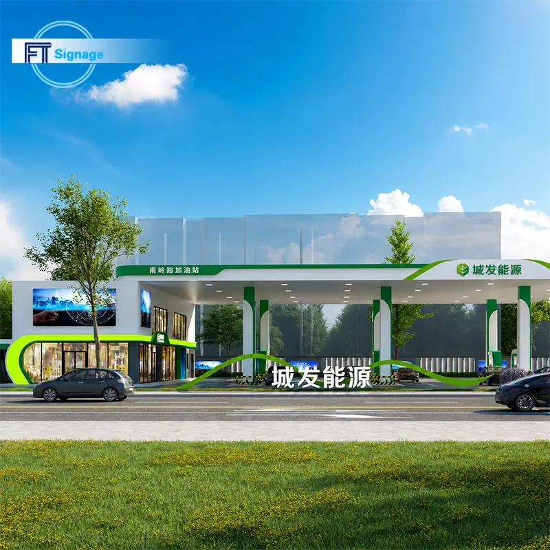 GasFuel Station Canopy Sign