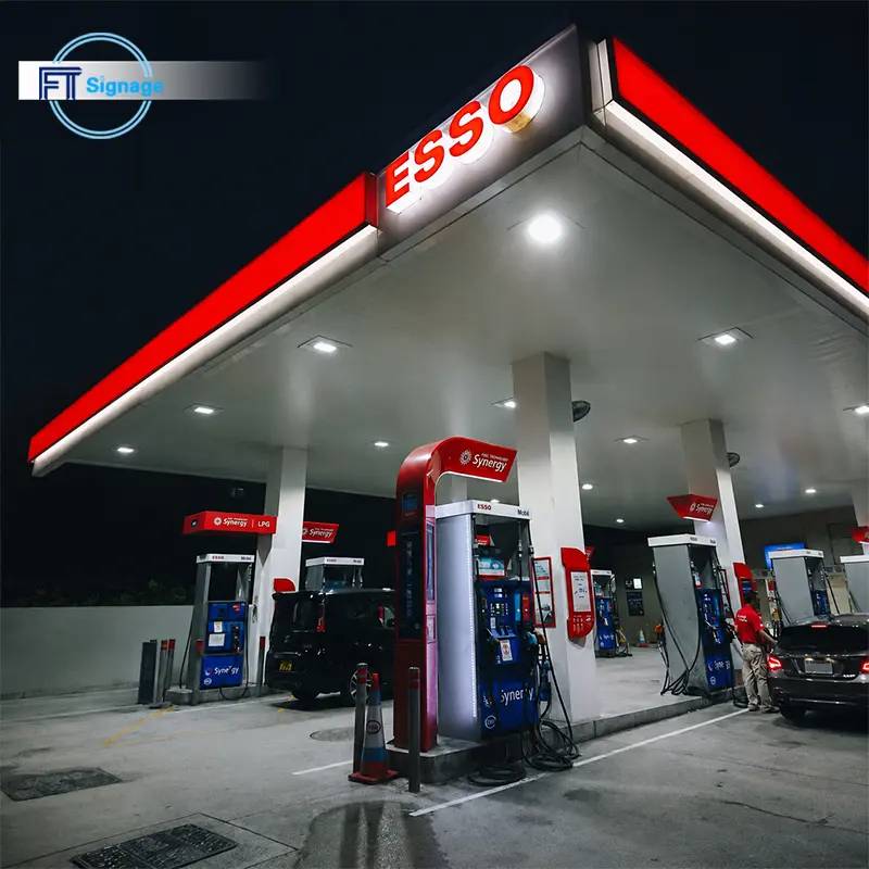 GasFuel Station Canopy Sign - 4