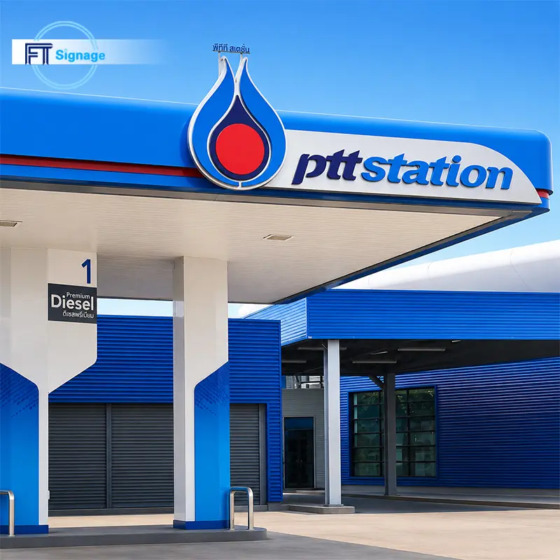 GasFuel Station Canopy Sign - 3