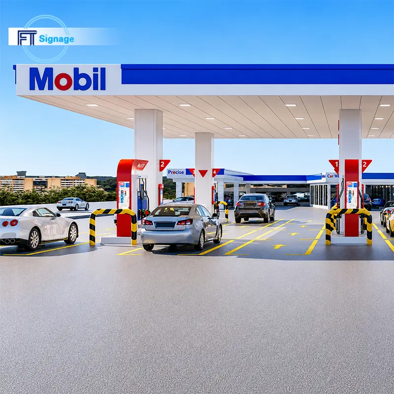 GasFuel Station Canopy Sign - 2