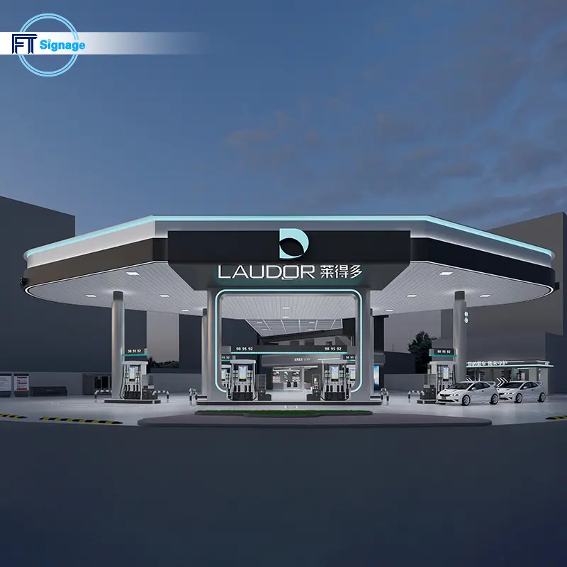 GasFuel Station Canopy Sign