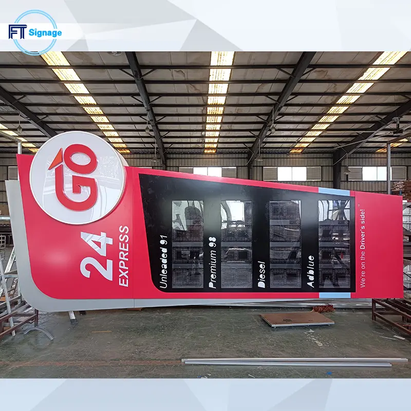GasFuel Station Canopy Sign - 4