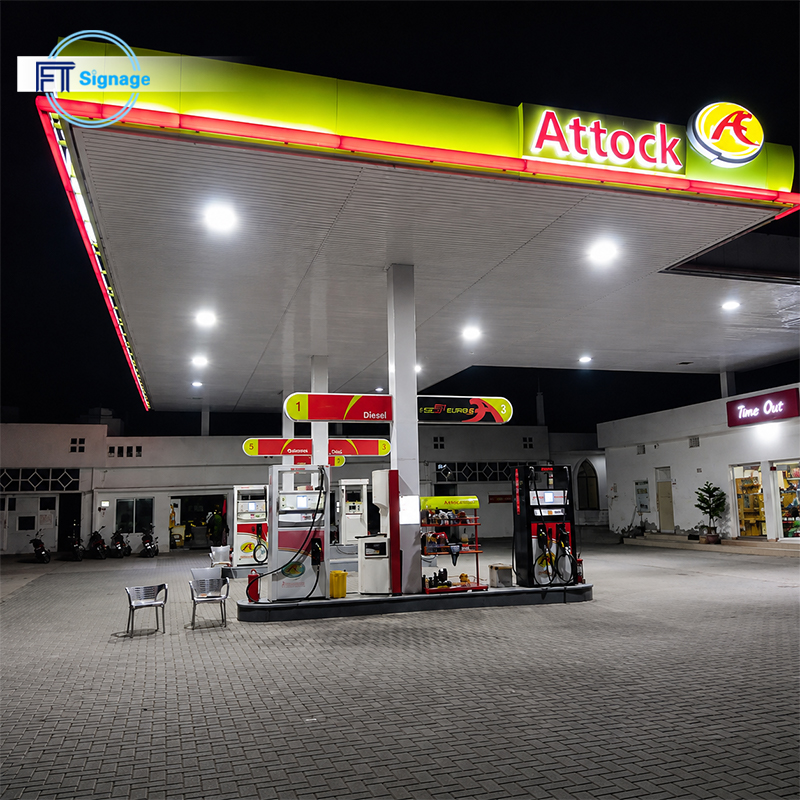 GasFuel Station Canopy Sign - 5