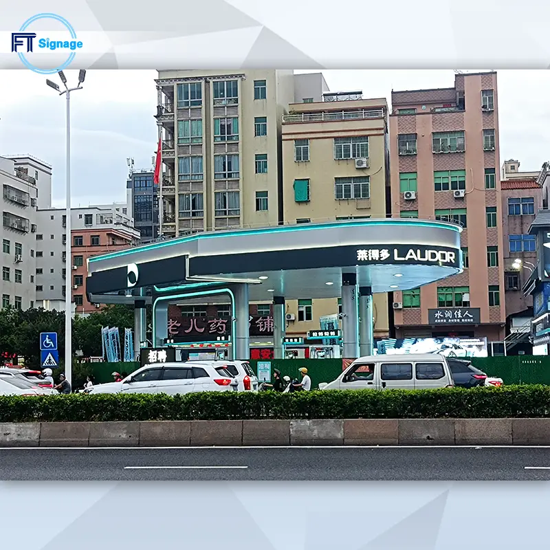GasFuel Station Canopy Sign - 2