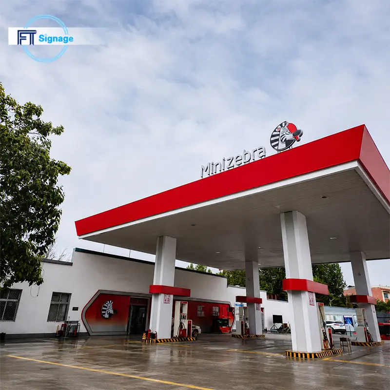 GasFuel Station Canopy Sign - 3