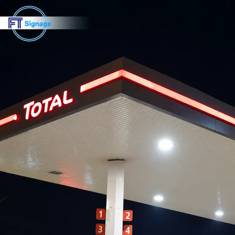 GasFuel Station Canopy Sign - 3
