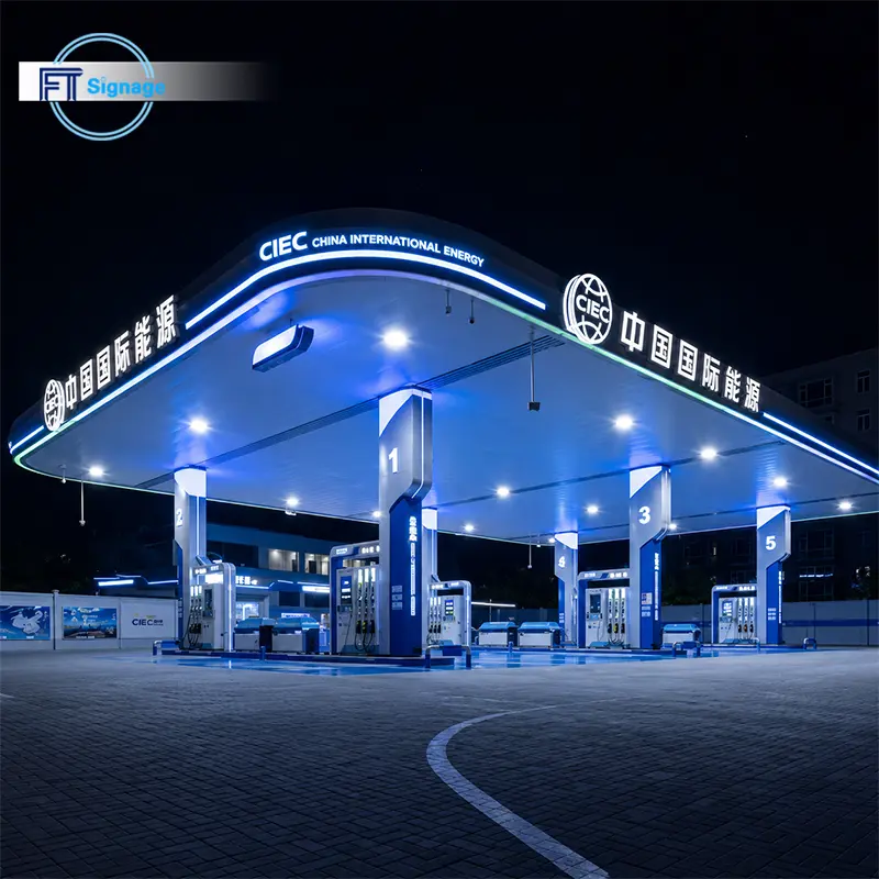 GasFuel Station Canopy Sign