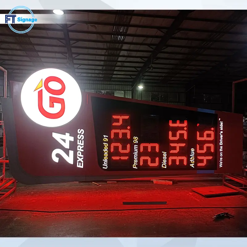 GasFuel Station Canopy Sign - 2