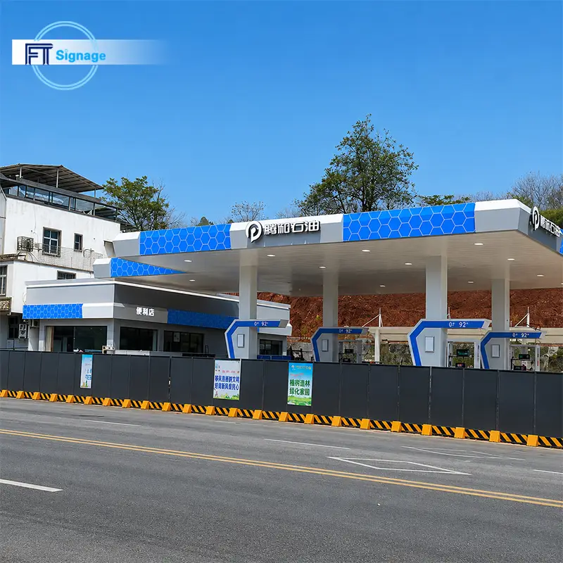 GasFuel Station Canopy Sign - 2