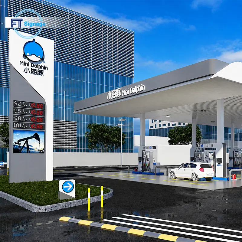 Gas & Fuel Station Price Tower - 3