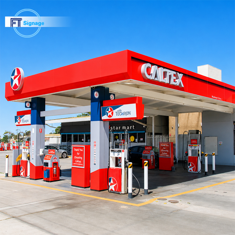 GasFuel Station Canopy Sign - 4