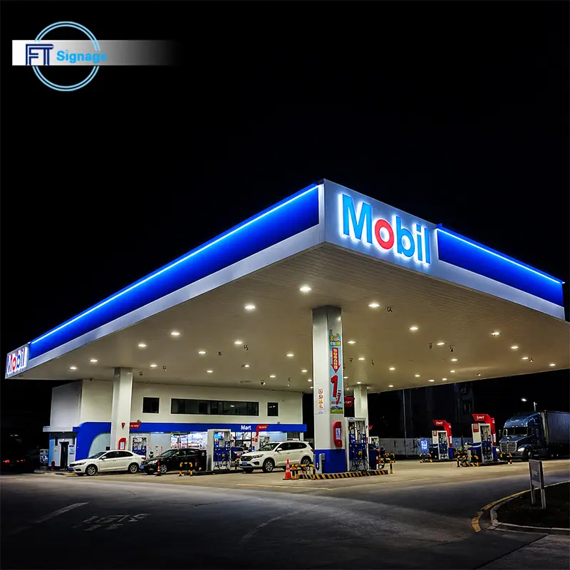 GasFuel Station Canopy Sign - 3