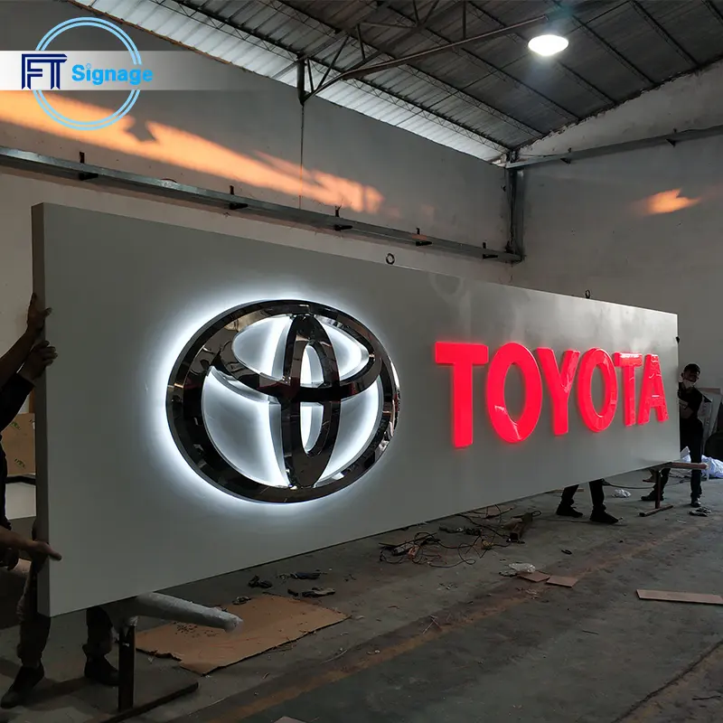 3D Car Logo LED Sign