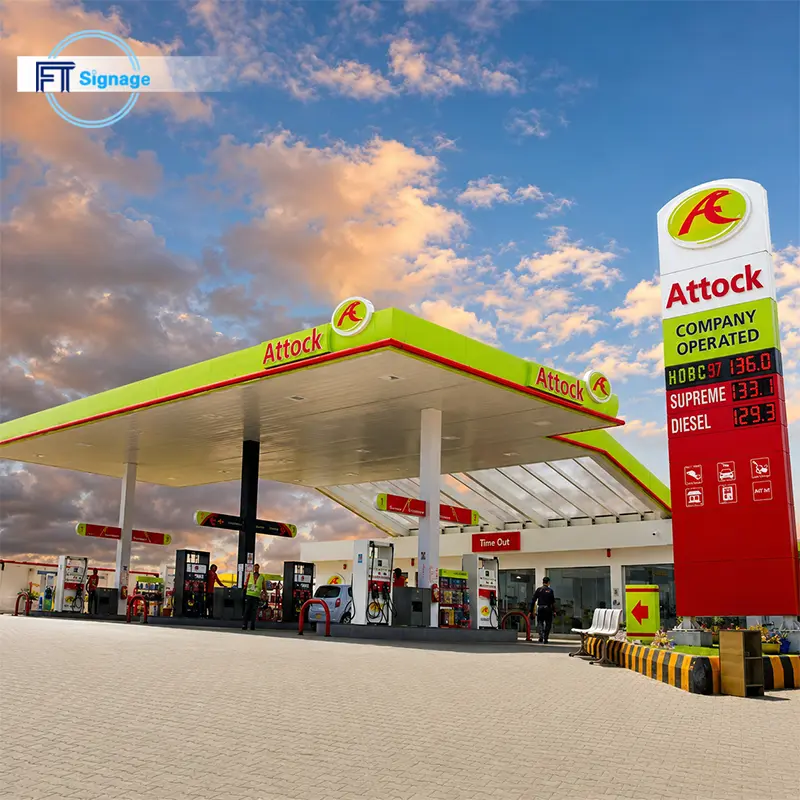 Gas & Fuel Station Price Tower - 4
