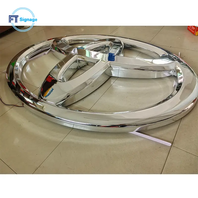 3D Car Logo LED Sign - 2