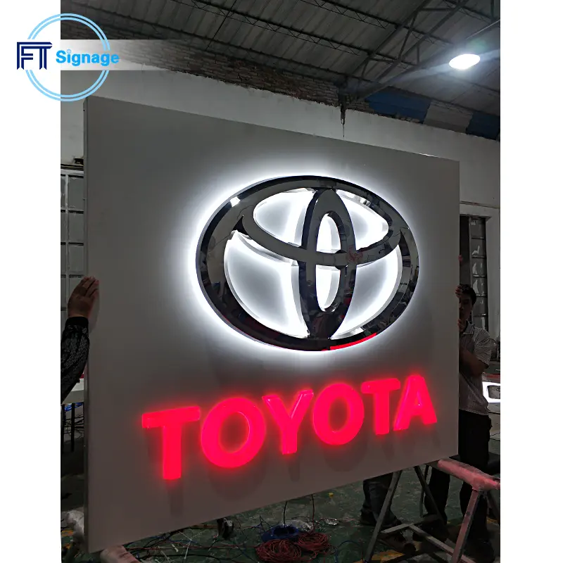 3D Car Logo LED Sign - 4