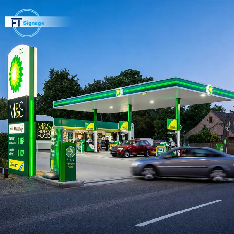 Gas & Fuel Station Price Tower - 4