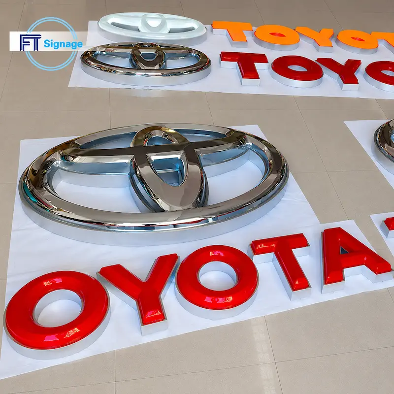 3D Car Logo Sign - 4