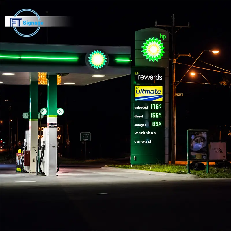 Gas & Fuel Station Price Tower - 5