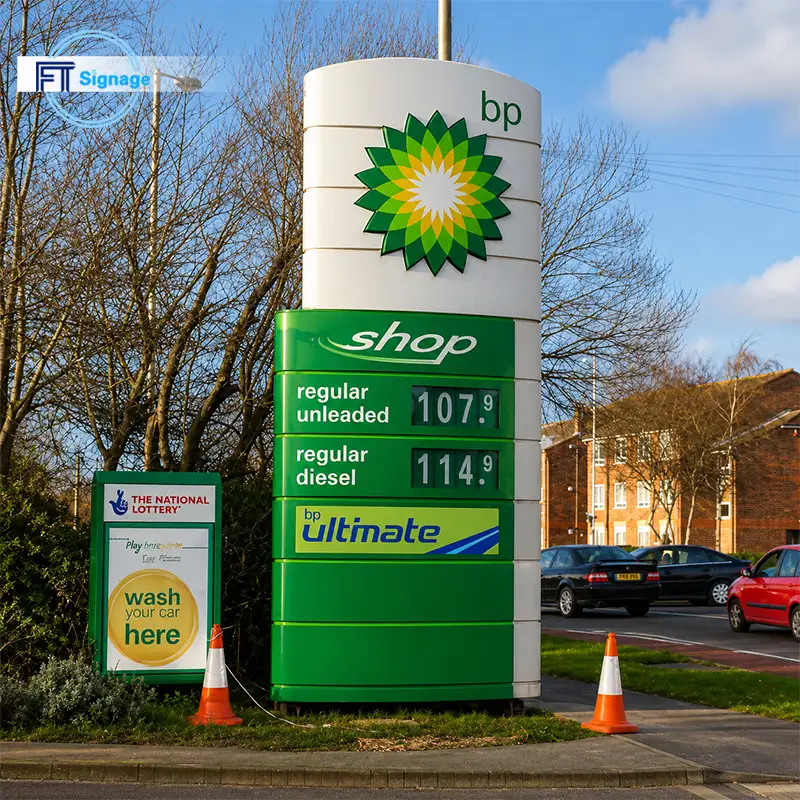 Gas & Fuel Station Price Tower - 4