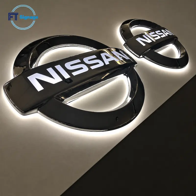 3D Car Logo LED Sign