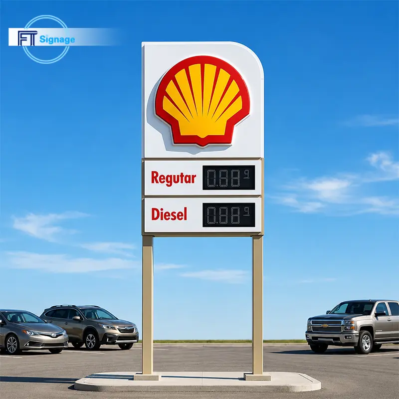 Gas & Fuel Station Price Tower - 3