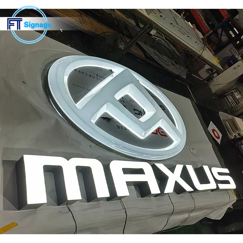 3D Car Logo LED Sign