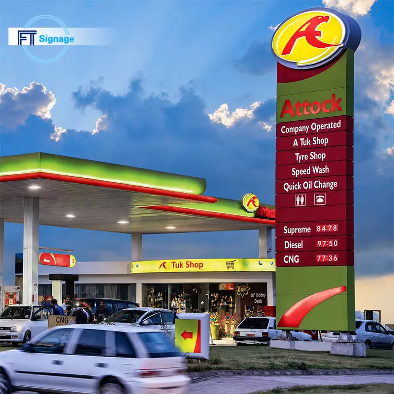 Gas & Fuel Station Price Tower