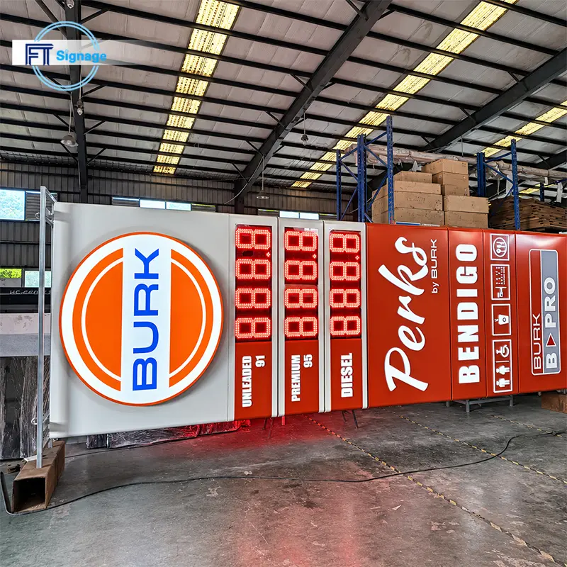 Gas & Fuel Station Price Tower - 4