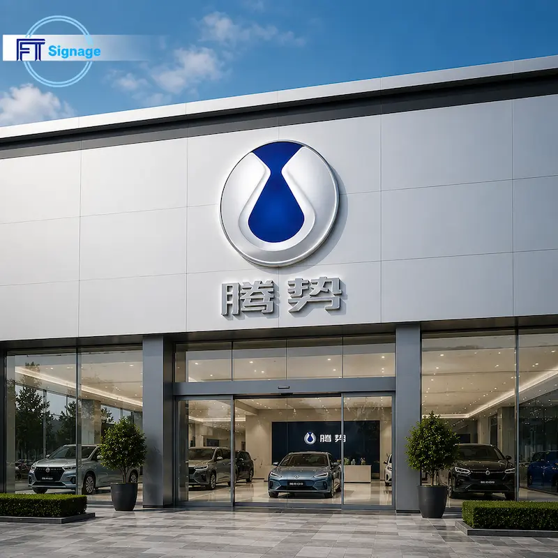 3D Car Logo Sign - 1