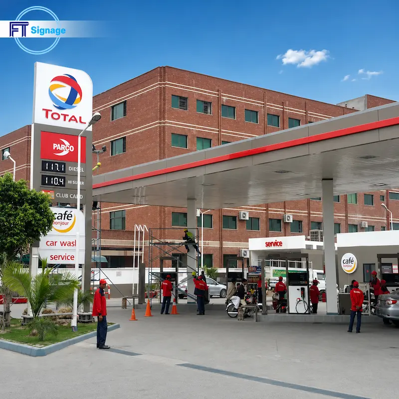 Gas & Fuel Station Price Tower - 4