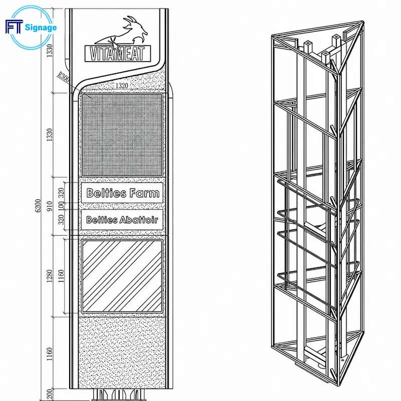 Gas & Fuel Station Price Tower - 3