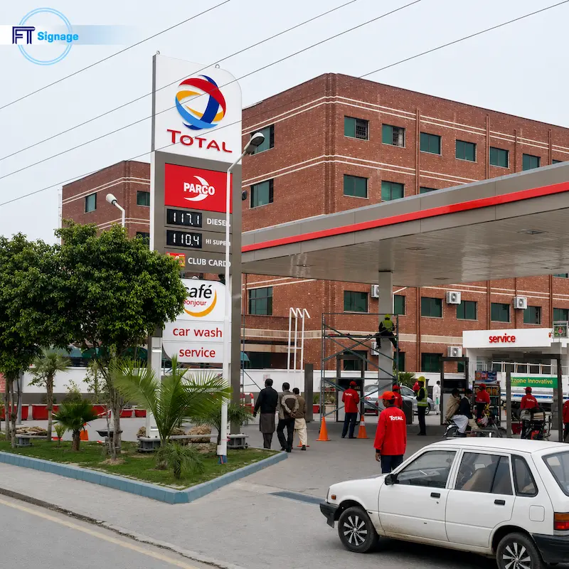 Gas & Fuel Station Price Tower - 5
