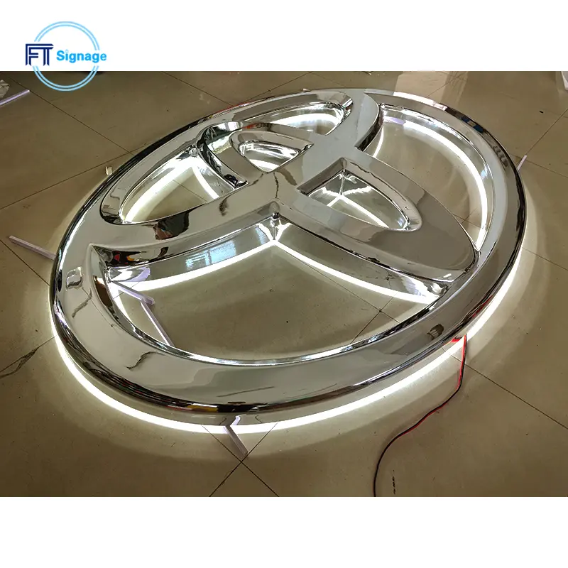 3D Car Logo LED Sign - 1