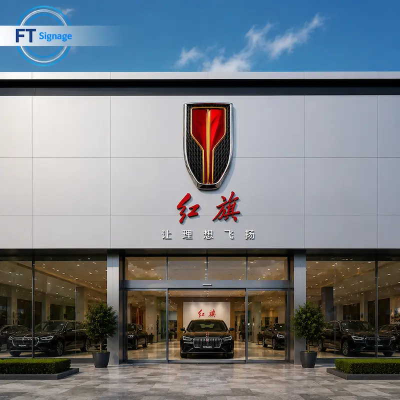 3D Car Logo LED Sign - 6