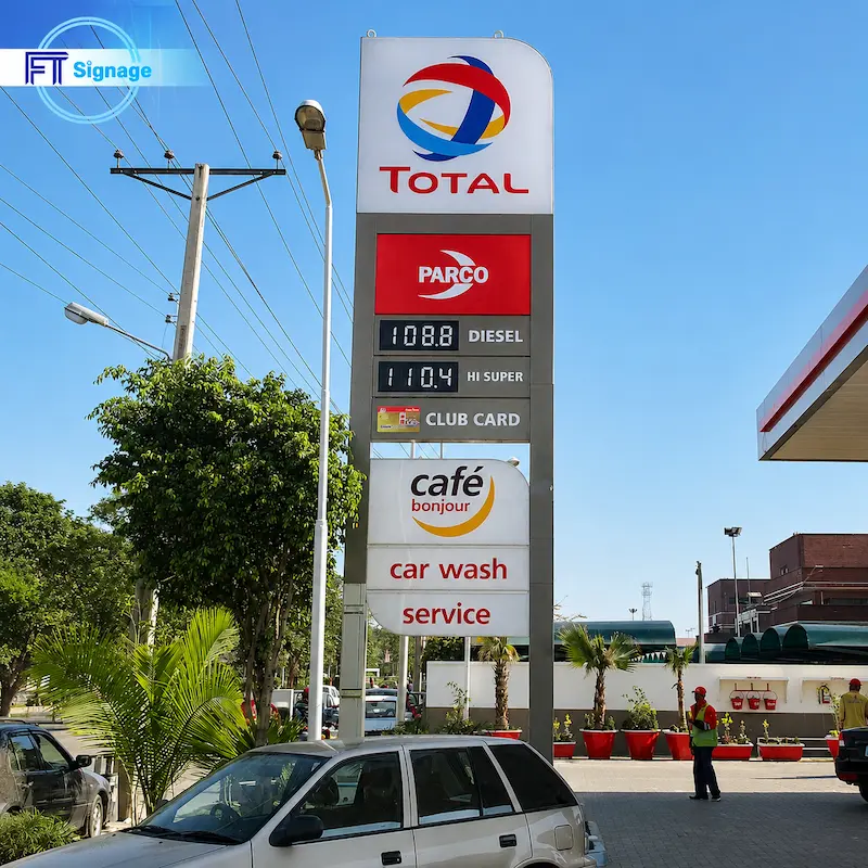 Gas & Fuel Station Price Tower - 6