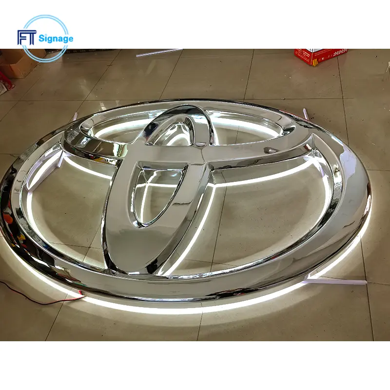 3D Car Logo LED Sign - 4