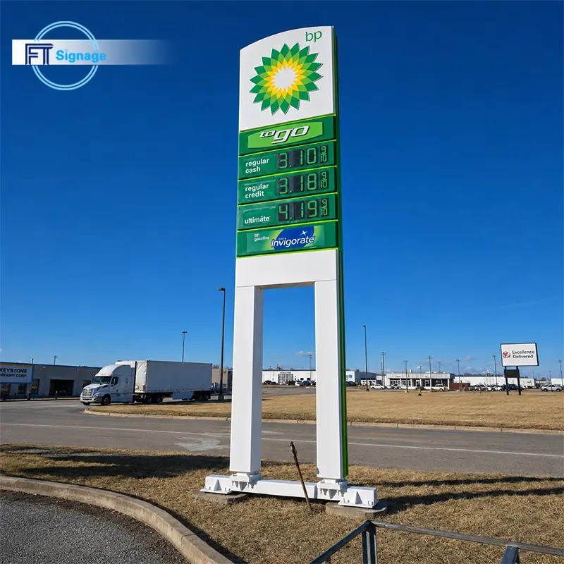 Gas & Fuel Station Price Tower - 4