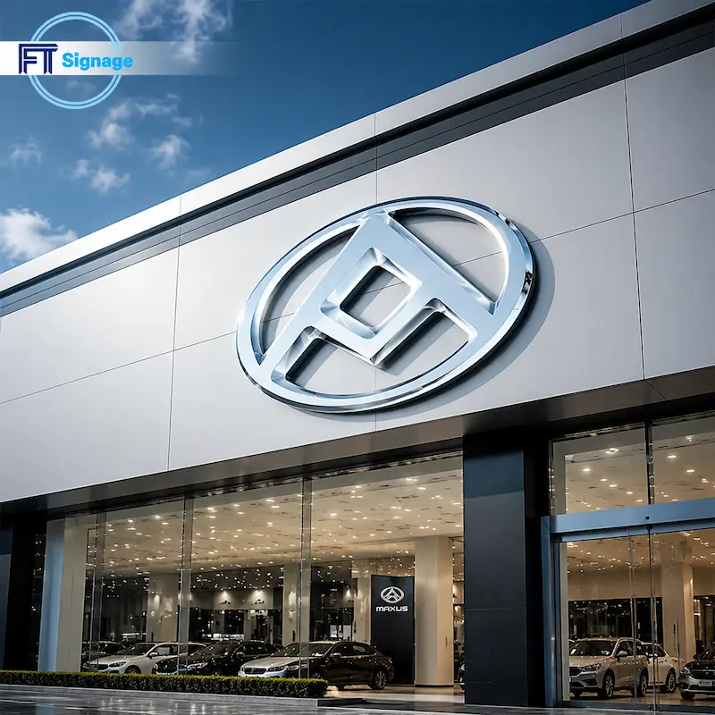 3D Car Logo LED Sign - 1