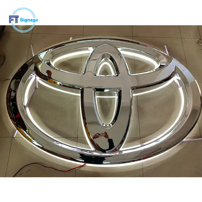 3D Car Logo LED Sign