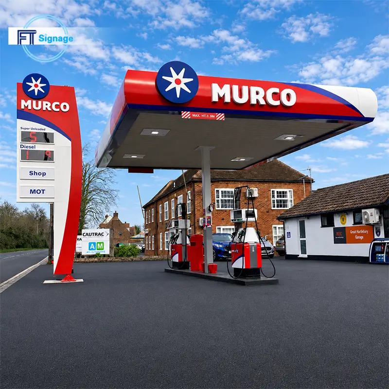 Gas & Fuel Station Price Tower - 6