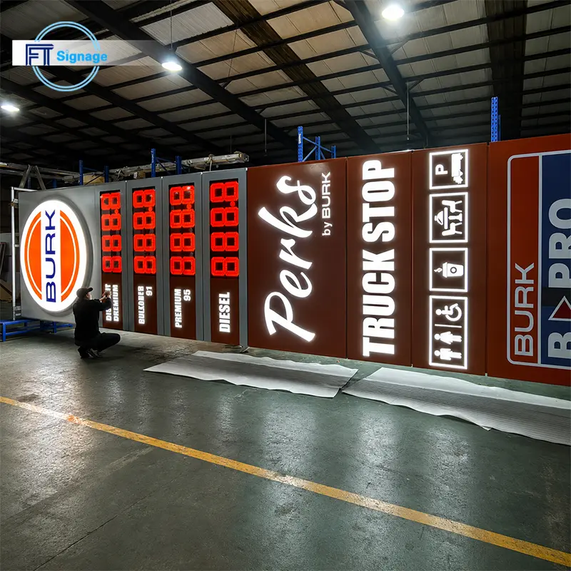 Gas & Fuel Station Price Tower - 3